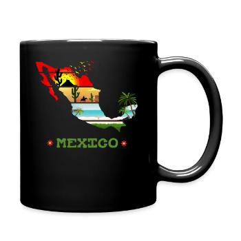 Mexico Sunset Summer - Full Colour Mug - black - Right