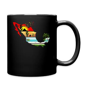 Mexico Sunset Summer - Full Colour Mug - black - Right