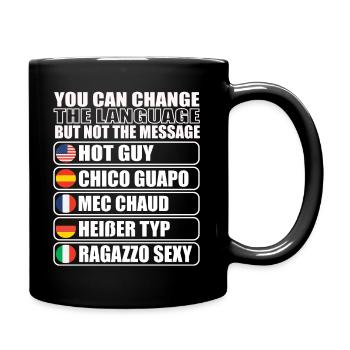 Idée cadeau de type chaud pour les hommes - Mug uni - noir - Droite