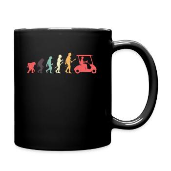 Golf Retro Vintage Golfer Evolution - Mug uni - noir - Droite