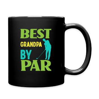 Bester Opa Golfspieler Golf Golfer - Tasse einfarbig - Schwarz - Rechts