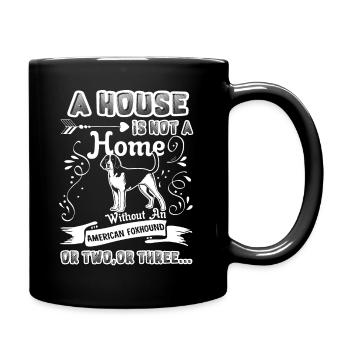 American Foxhound Home Without American Foxhound - Full Colour Mug - black - Right