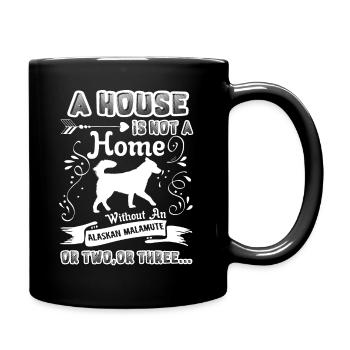 Alaskan Malamute Home Without Alaskan Malamute - Full Colour Mug - black - Right