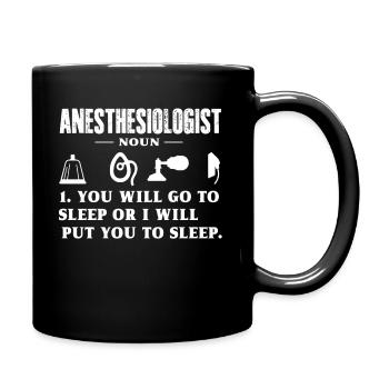 Anesthesiologist Anesthesiologist Definition - Full Colour Mug - black - Right