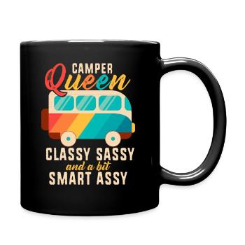 Camper Queen Classy Sassy And A Bit Smart Assy - Full Colour Mug - black - Right
