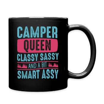 Camper Queen Classy Sassy And A Bit Smart Assy - Full Colour Mug - black - Right