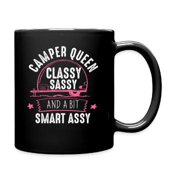 Camper Queen Classy Sassy And A Bit Smart Assy - Full Colour Mug - black - Right