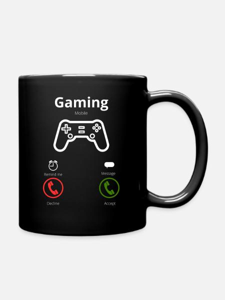 Video games call me - Full Colour Mug - black