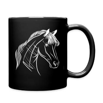 Beautiful horse - Full Colour Mug - black - Right