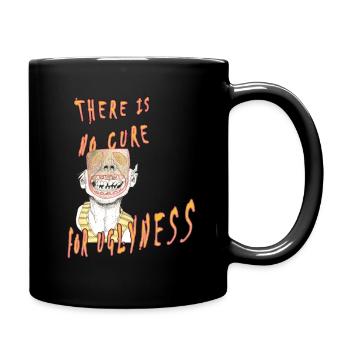 No cure for ugliness - Full Colour Mug - black - Right