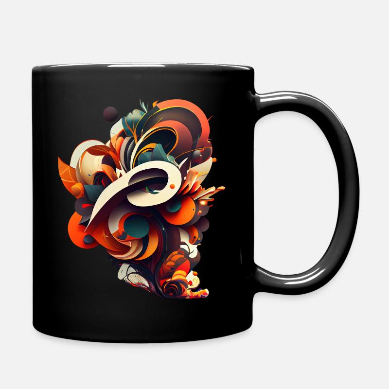 Abstract Digital - Mug uni - noir
