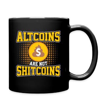 Altcoins Sind Keine Shitcoins - Tasse einfarbig - Schwarz - Rechts