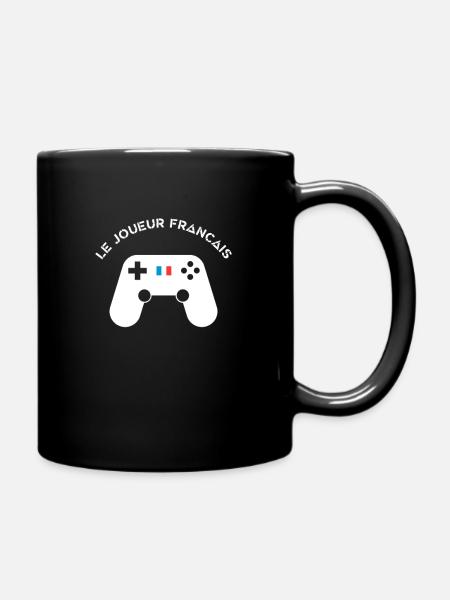 La Moustache Française - Le joueur français - Mug uni - noir