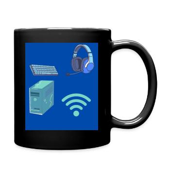 gamer pc - Tasse einfarbig - Schwarz - Rechts
