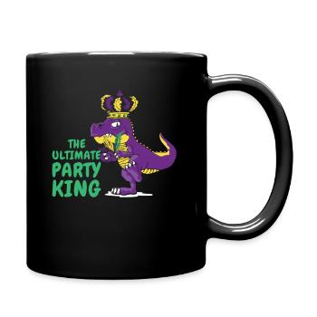 Carnaval Carnaval T-rex Dinosaure Party King - Mug uni - noir - Droite