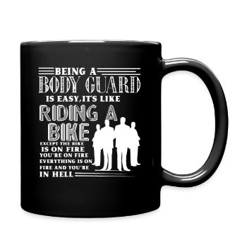 Bodyguard Being Bodyguard Is Easy - Full Colour Mug - black - Right