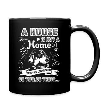 Bluetick Coonhound Home Without Bluetick Coonhound - Full Colour Mug - black - Right