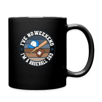 Papa de baseball Je n’ai pas de papa de softball de fin de semaine - Mug uni - noir - Droite
