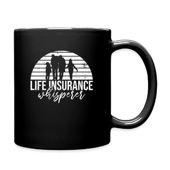 Lebensversicherungsdesign Für Versicherungsagenten - Tasse einfarbig - Schwarz - Rechts