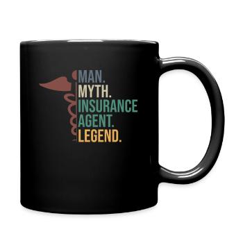 Insurance Agent Design Für Insurance Consultant - Tasse einfarbig - Schwarz - Rechts