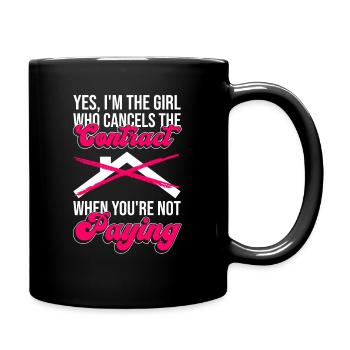 Versicherungsagent-frauen-design Für - Full Colour Mug - black - Right