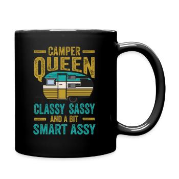 Camper Queen Classy Sassy And A Bit Smart Assy - Full Colour Mug - black - Right