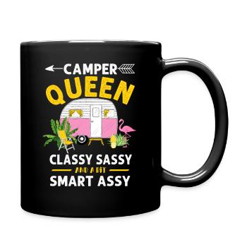 Camper Queen Classy Sassy Et Un peu Smart Assy - Mug uni - noir - Droite