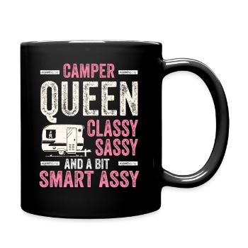 Camper Queen Classy Sassy And A Bit Smart Assy - Full Colour Mug - black - Right