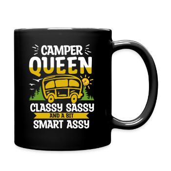 Camper Queen Classy Sassy Et Un peu Smart Assy - Mug uni - noir - Droite