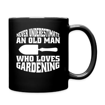 Hobbygärtner Obstgarten Gärtner Garten Geschenk - Tasse einfarbig - Schwarz - Rechts