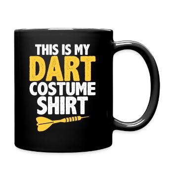 Ceci est ma chemise de costume de fléchettes - Mug uni - noir - Droite