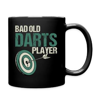 Bad Old Darts Player - Darts - Full Colour Mug - black - Right