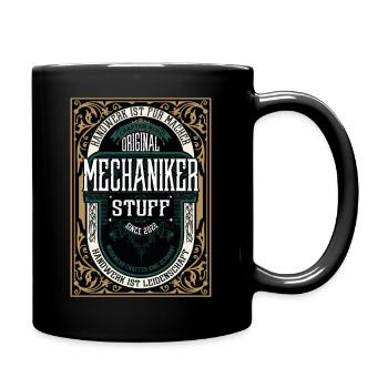Original Mechaniker, Robustes Handwerker-Shirt - Tasse einfarbig - Schwarz - Rechts