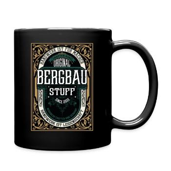 Original Bergbau, Robustes Handwerker-Shirt - Tasse einfarbig - Schwarz - Rechts