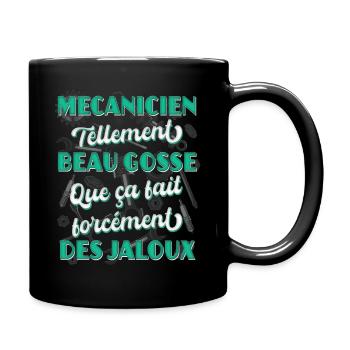 Mécanicien humour citation mécano garagiste auto - Mug uni - noir - Droite