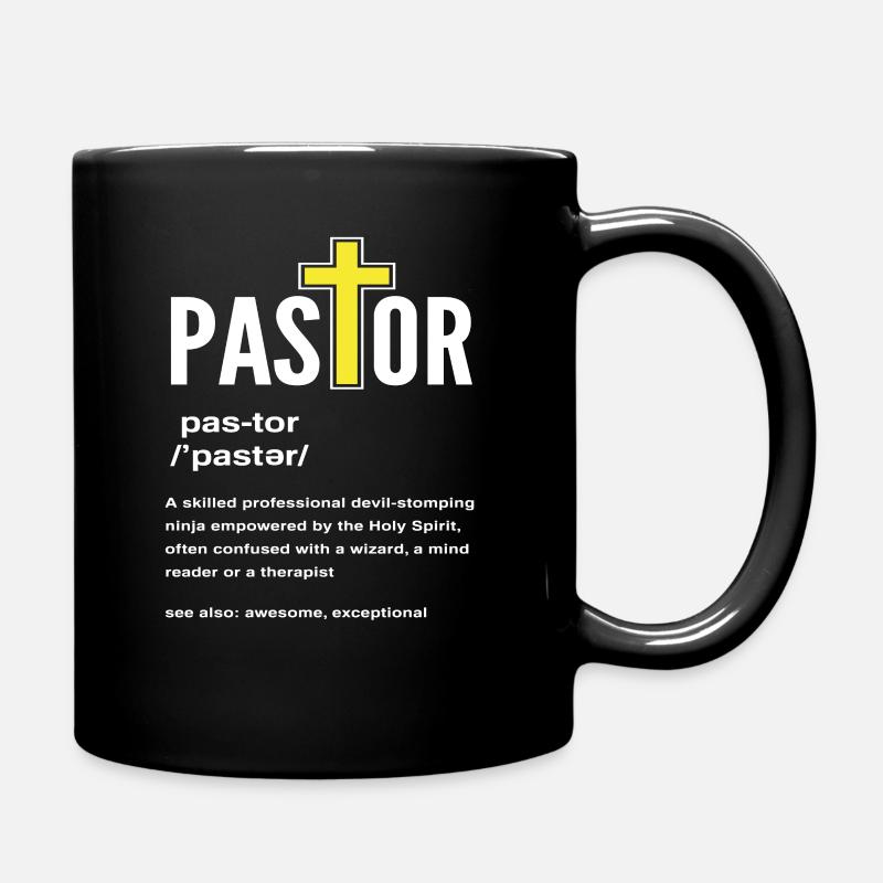 Pfarrer Pastor Definition - Tasse einfarbig - Schwarz