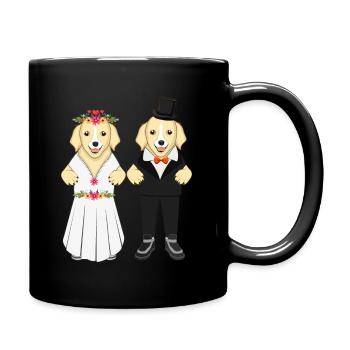 Married dog lovers - Full Colour Mug - black - Right