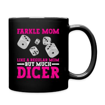 Farkle Mom Design Für Farkle Dice Mutter - Mug uni - noir - Droite