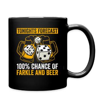 Farkle Player Design Für Farkle Night - Mug uni - noir - Droite