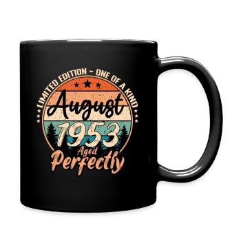August 1953 anniversary 1953 legends August - Full Colour Mug - black - Right