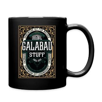 Original Galabau, Robustes Handwerker-Shirt - Tasse einfarbig - Schwarz - Rechts