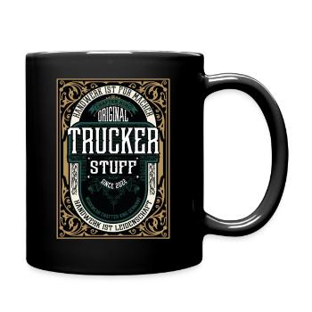 Original Trucker, Robustes Handwerker-Shirt - Tasse einfarbig - Schwarz - Rechts