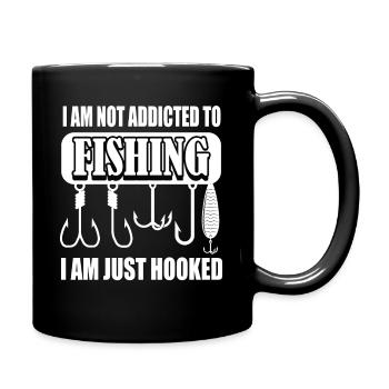 Drôle de pêcheur à la ligne - Mug uni - noir - Droite