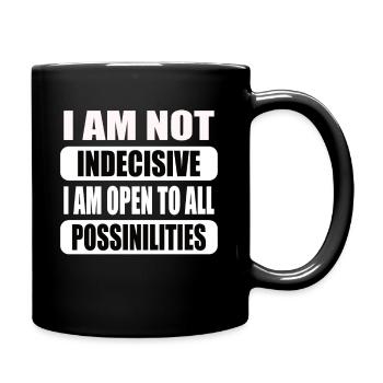 Funny I'm not undecided - Full Colour Mug - black - Right