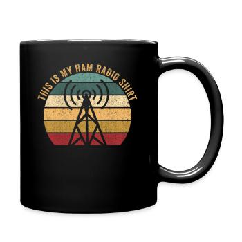 Ceci est mon radio amateur - Mug uni - noir - Droite