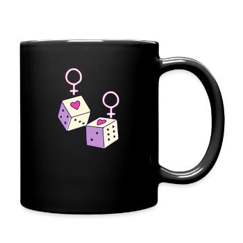 LGBTQ+ Chère Lesbienne Lesbienne Cube Pride - Mug uni - noir - Droite