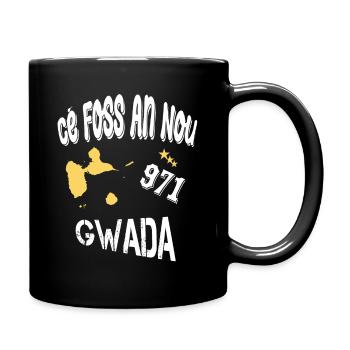 Idee Cadeau Guadeloupe 971 Gwada Cé Foss An Nou - Mug uni - noir - Droite