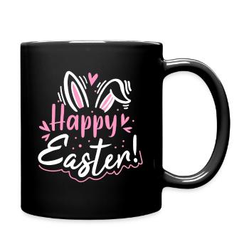 Happy Easter! - Tasse einfarbig - Schwarz - Rechts