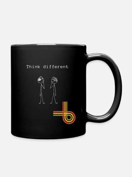 Anders denken - Tasse einfarbig - Schwarz