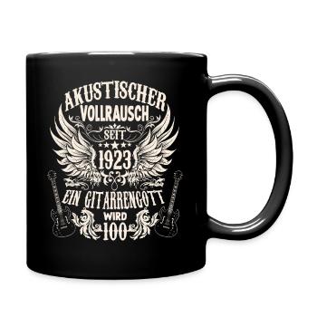 Gitarristen Geburtstag Jahrgang 1923 100 jahre - Tasse einfarbig - Schwarz - Rechts